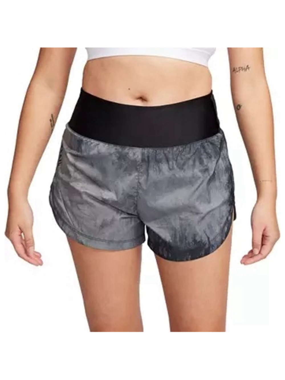 Women's Nike trail repel 3” black gray Running Shorts s ws50